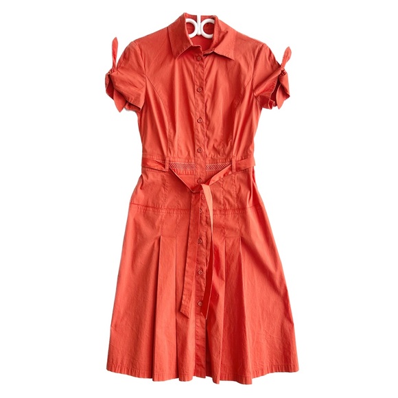 Bright orange ๐ dress, size 4 - Picture 3 of 5